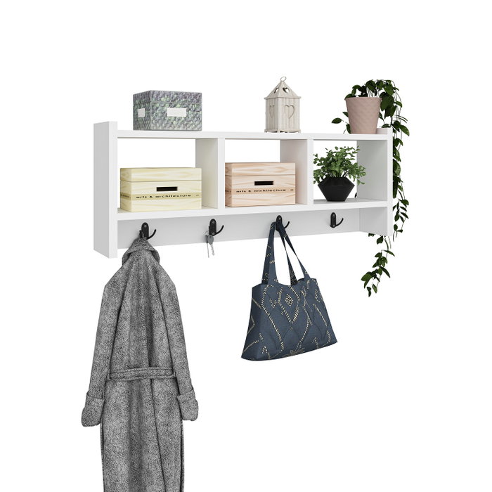 Hanah Home Star - White Perchero de Pared